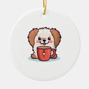 Kawaii Paws Café Keramik Ornament