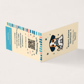 Kawaii Paws Delight Hunde Grooming Rabatt Visitenkarten (Vorderseite)