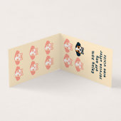 Kawaii Paws Delight Hunde Grooming Rabatt Visitenkarten (Innenseite)