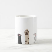 Kawaii Paws Raised Kaffeetasse (Mittel)