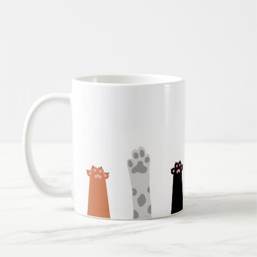 Kawaii Paws Raised Kaffeetasse (Links)