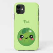 Kawaii Pea Case-Mate iPhone Hülle (Rückseite)