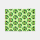 Kawaii Pea Fleece Blanket (Vorderseite (Horizontal))