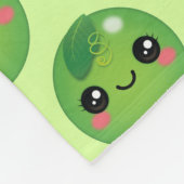 Kawaii Pea Fleece Blanket (Ecke)