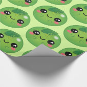 Kawaii Pea Geschenkpapier (Ecke)