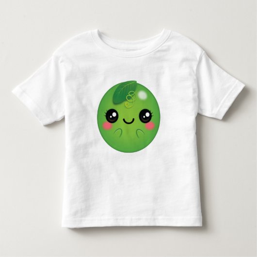 Kawaii Pea Kleinkind T-shirt (Vorderseite)