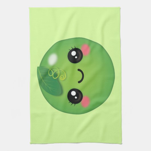 Kawaii Pea Küchentuch (Vertikal)