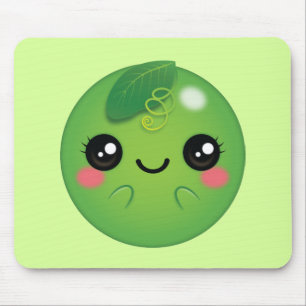 Kawaii Pea Mousepad