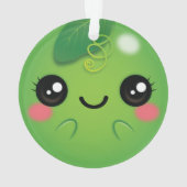 Kawaii Pea Ornament (Rückseite)
