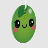 Kawaii Pea Ornament (Vorderseite)
