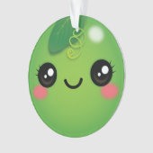 Kawaii Pea Ornament (Vorderseite)