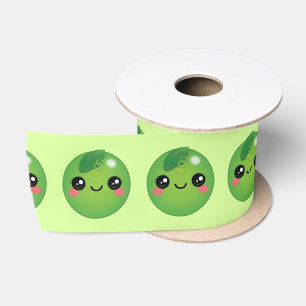 Kawaii Pea Satin Ribbon Satinband