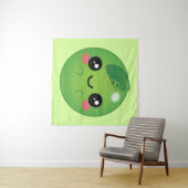 Kawaii Pea Wandteppich (Beispiel (Horizontal))