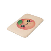 Kawaii Peach Badematte (Schrägansicht)