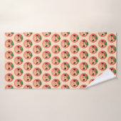 Kawaii Peach Badetuch Badehandtuch (Badehandtuch)