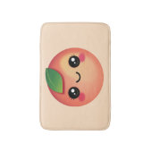 Kawaii Peach Bath Mat Badematte (Vorderseite Vertikal)