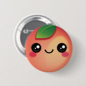 Kawaii Peach Button (Vorne & Hinten)
