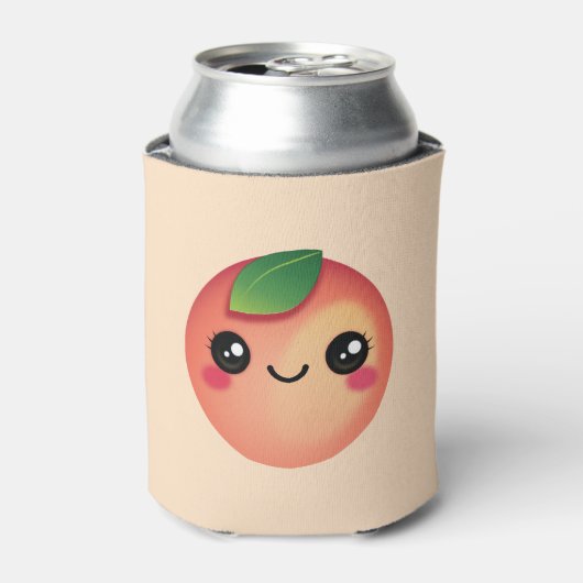 Kawaii Peach Can Cooler Dosenkühler (Kanne Vorderseite)