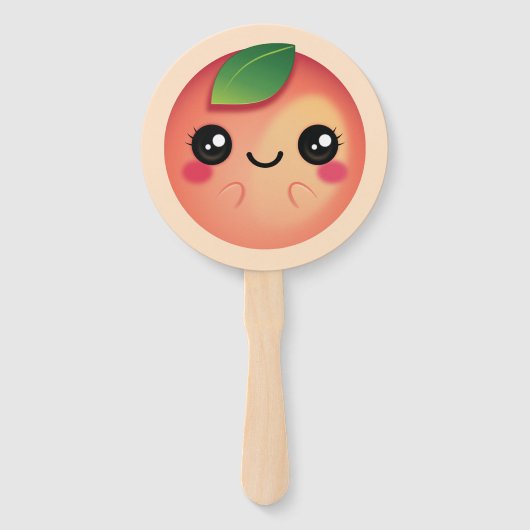 Kawaii Peach Fächer (Vorderseite)