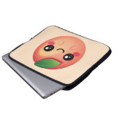 Kawaii Peach Laptopschutzhülle (Vorne Knopf)