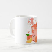Kawaii Peach Milk Kaffeetasse (Vorderseite Links)