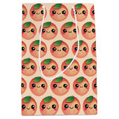 Kawaii Peach Mittlere Geschenktüte (Vorderseite)