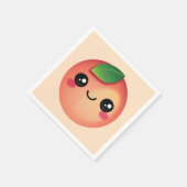 Kawaii Peach Napkins Serviette (Ecke)