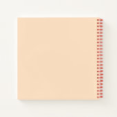 Kawaii Peach Notebook Notizblock (Rückseite)