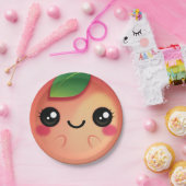 Kawaii Peach Pappteller (Party)