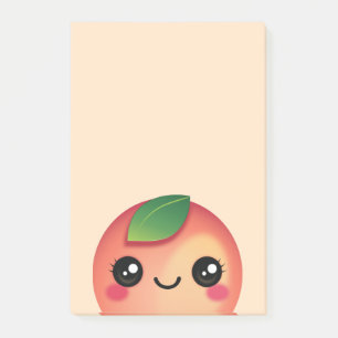 Kawaii Peach Post-it Notes Klebezettel