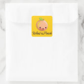 Kawaii Peach Sticker (Tasche)