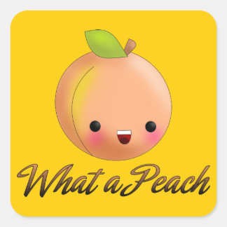 Kawaii Peach Sticker