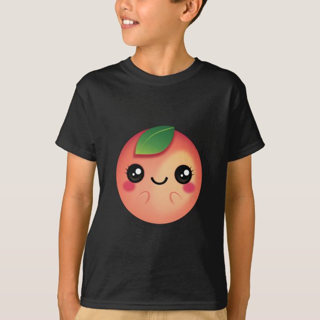 Kawaii Peach T-Shirt (Vorderseite)