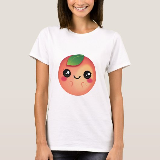 Kawaii Peach T-Shirt (Vorderseite)