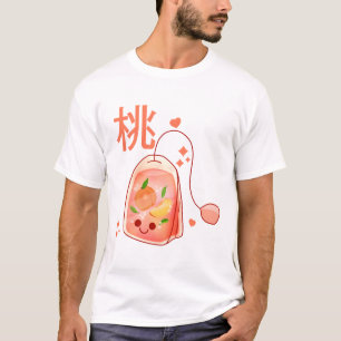 Kawaii Peach Tea Bag T-Shirt