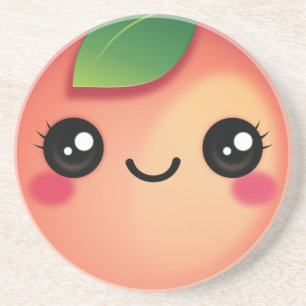 Kawaii Peach Untersetzer