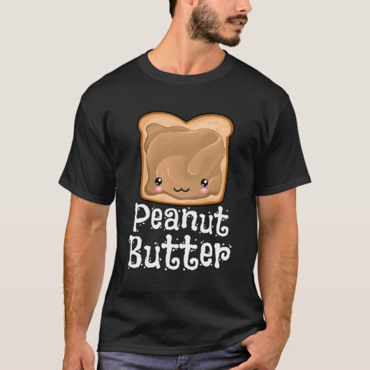 Kawaii Peanut Butter Jelly Pbj Halloween Twins T-Shirt (Vorderseite)