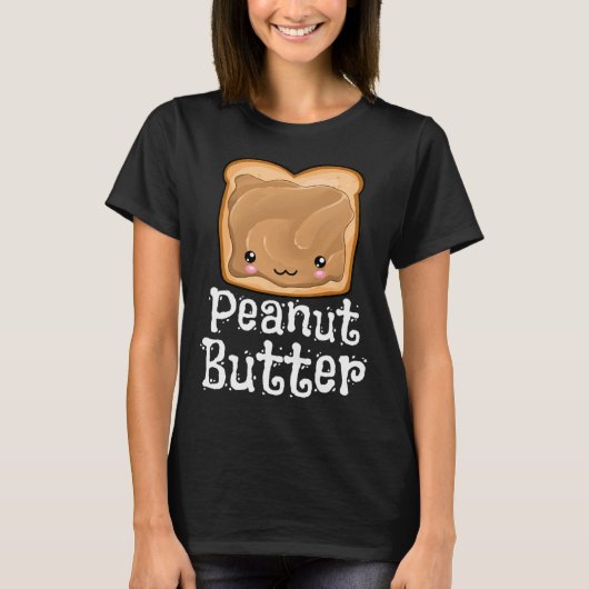 Kawaii Peanut Butter Jelly Pndj Halloween Matching T-Shirt (Vorderseite)