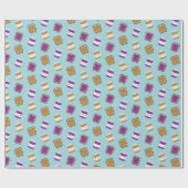 Kawaii Peanut Butter & Jelly Sandwich Couple Geschenkpapier (Flach)