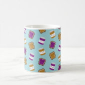 Kawaii Peanut Butter & Jelly Sandwich Couple Kaffeetasse (Mittel)