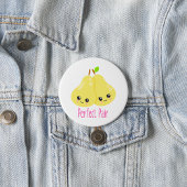 Kawaii Pear Couple Perfect Pair Funny Pub Button