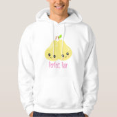 Kawaii Pear Couple Perfect Pair Funny Pub Hoodie (Vorderseite)