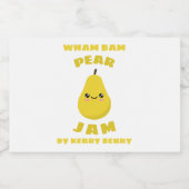 Kawaii Pear Jam Lebensmitteletikett (Einzelnes Label)