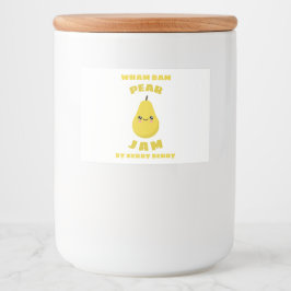 Kawaii Pear Jam Lebensmitteletikett