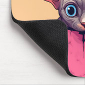Kawaii Peeking Niedlich Sphynx Cat Mousepad (Ecke)