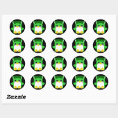 Kawaii Penguin Bride von Frankenstein Runder Aufkleber (Blatt)