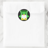 Kawaii Penguin Bride von Frankenstein Runder Aufkleber (Tasche)