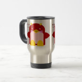 Kawaii Penguin Devil Halloween Reisebecher (Vorderseite Links)