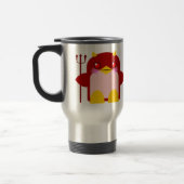 Kawaii Penguin Devil Halloween Reisebecher (Links)