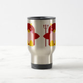 Kawaii Penguin Devil Halloween Reisebecher (Mittel)